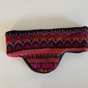 Peruvian cashmere Knit Women's Headband with ear flaps